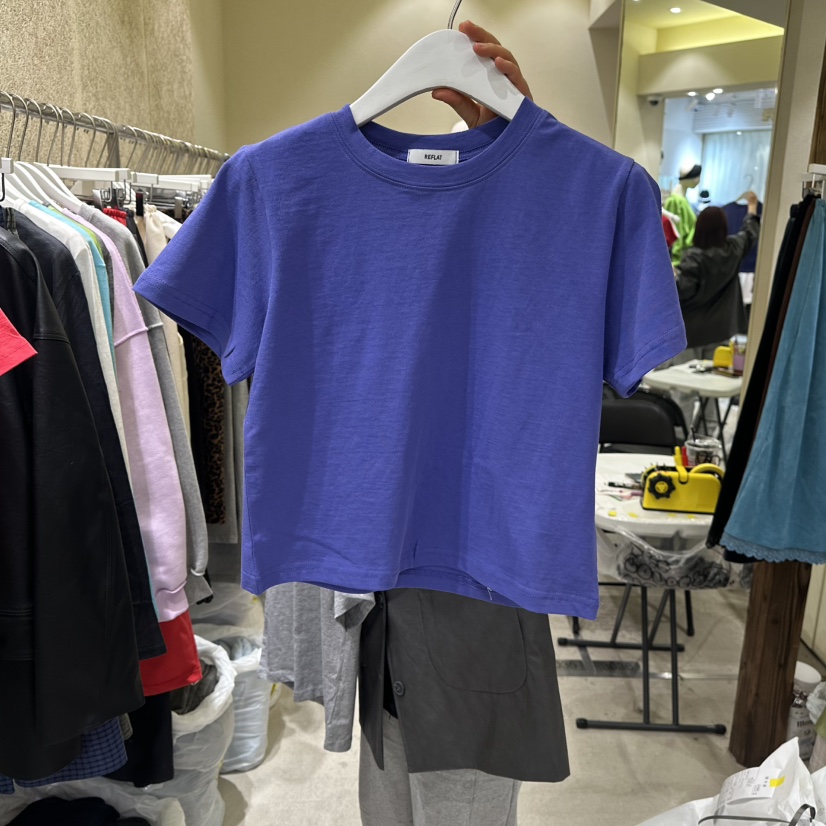 REFLAT韓國代購女裝新款職業26春夏休閑推薦人氣真品T恤短款REFLATT恤圖色3