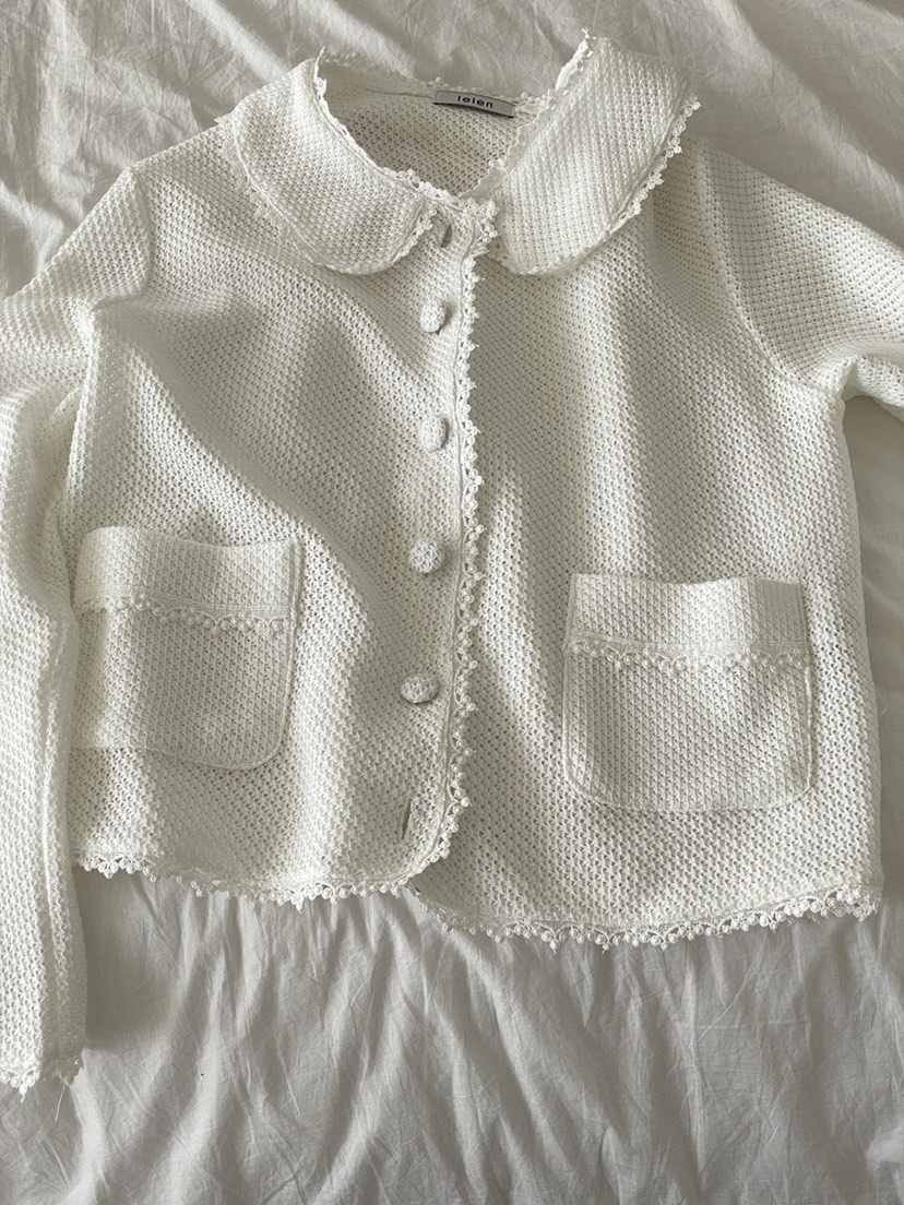 LELEN東大門直郵女士新品職業推薦休閑時尚針織衫圓領開衫LELEN針織衫