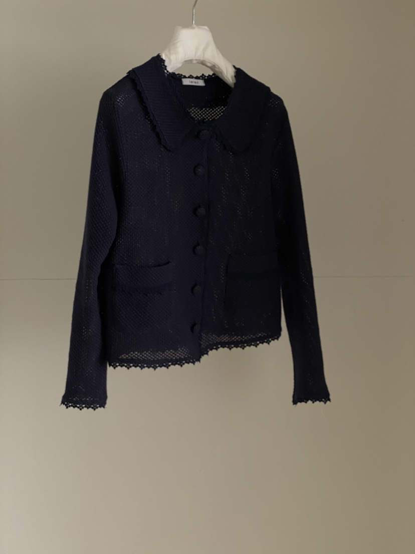 LELEN東大門直郵女士新品職業推薦休閑時尚針織衫圓領開衫LELEN針織衫圖色3