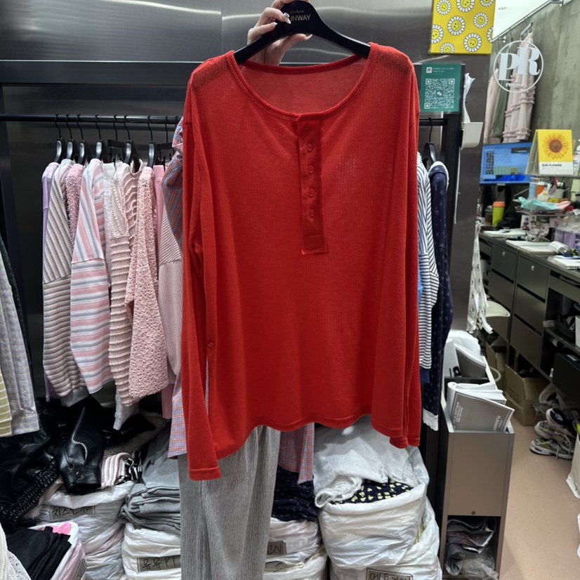 RUNWAY-런웨이東大門實拍女裝新款26春夏真品休閑長袖T恤RUNWAY長袖T恤圖色5