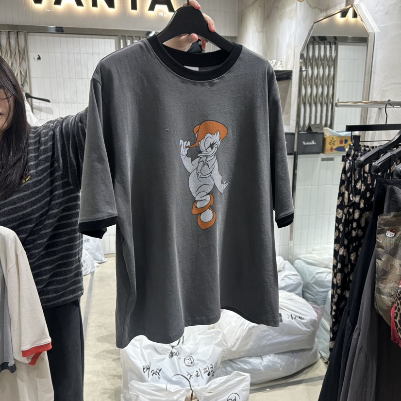 VANTA東大門直郵女士新款26春夏時尚職業熱賣真品T恤羊絨VANTAT恤圖色2