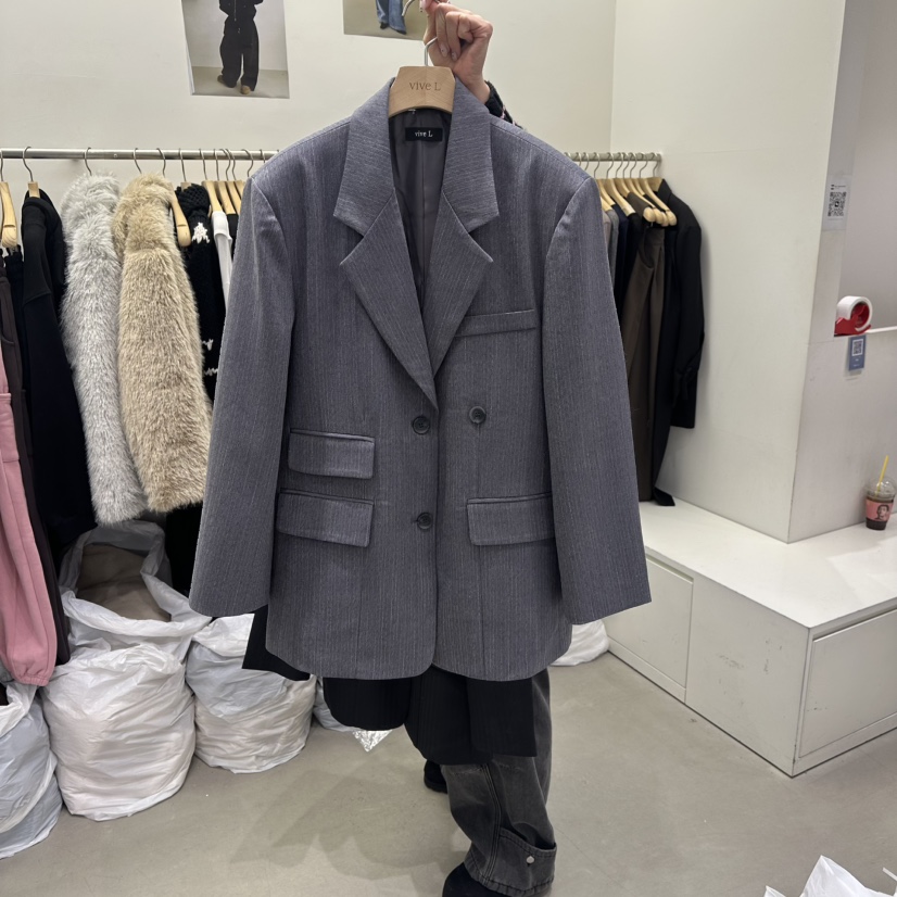 VIVEL東大門實拍女裝新款人氣時尚26春夏休閑真品夾克口袋VIVEL夾克圖色1