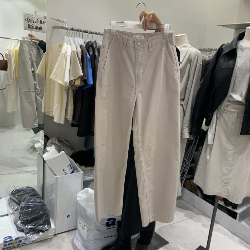 WOOD SAGE東大門代購女裝新品熱賣26春夏休閑牛仔褲水洗WOOD SAGE牛仔褲圖色1