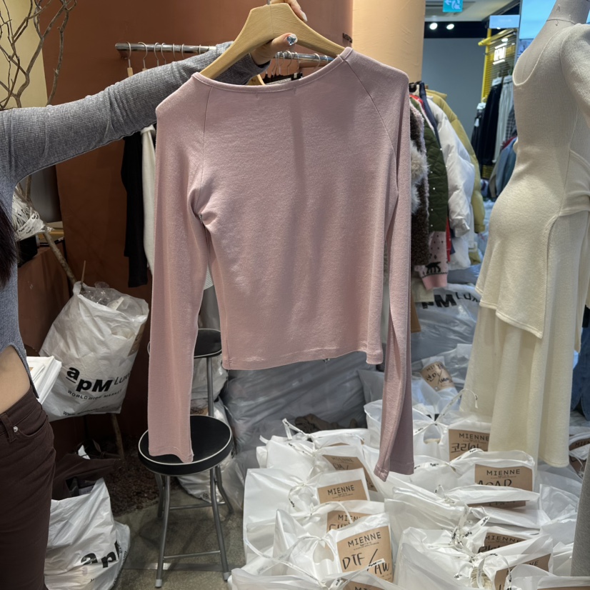 MIENNE東大門直郵女士新品職業熱賣推薦人氣真品26春夏長袖T恤MIENNE長袖T恤