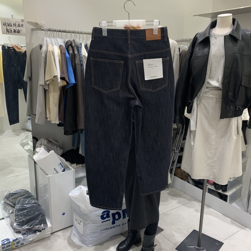 WOOD SAGE東大門代購女裝新款26春夏職業人氣推薦牛仔褲WOOD SAGE牛仔褲