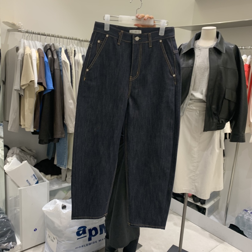 WOOD SAGE東大門代購女裝新款26春夏職業人氣推薦牛仔褲WOOD SAGE牛仔褲圖色1