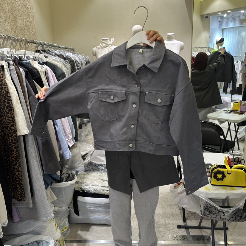 REFLAT東大門直郵女裝新款熱賣職業人氣時尚推薦夾克中長款REFLAT夾克圖色1