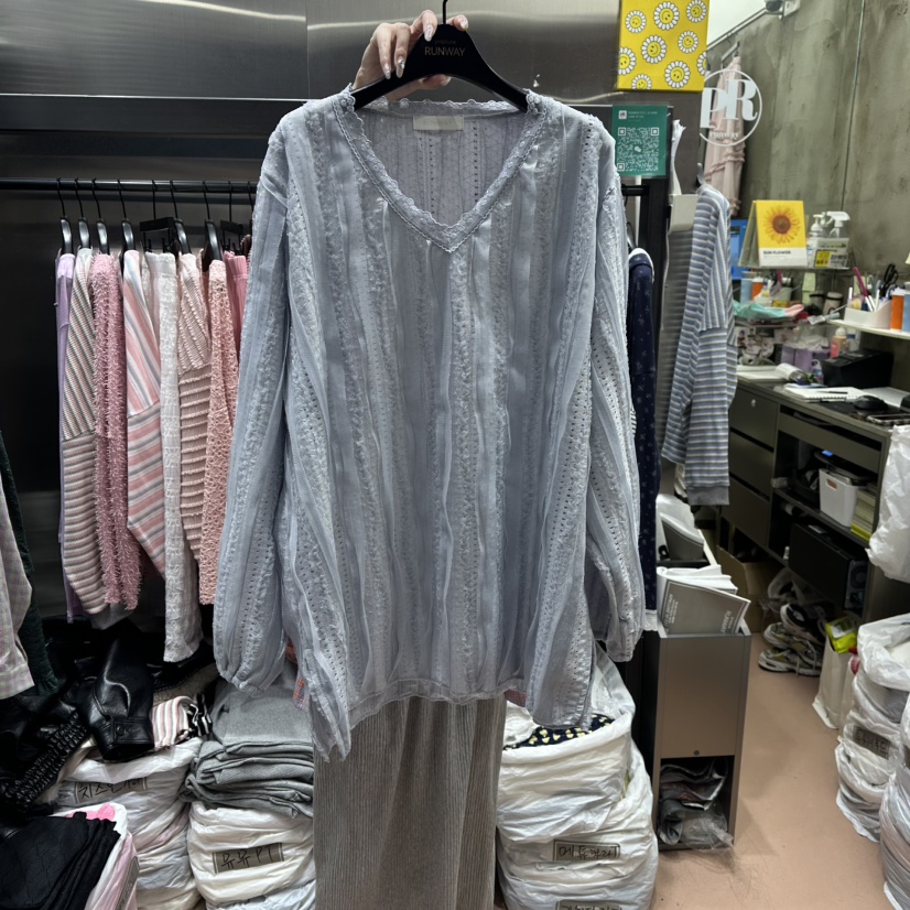 RUNWAY-런웨이韓國代購女士新款真品推薦襯衫蕾絲衫蕾絲RUNWAY襯衫/蕾絲衫圖色2