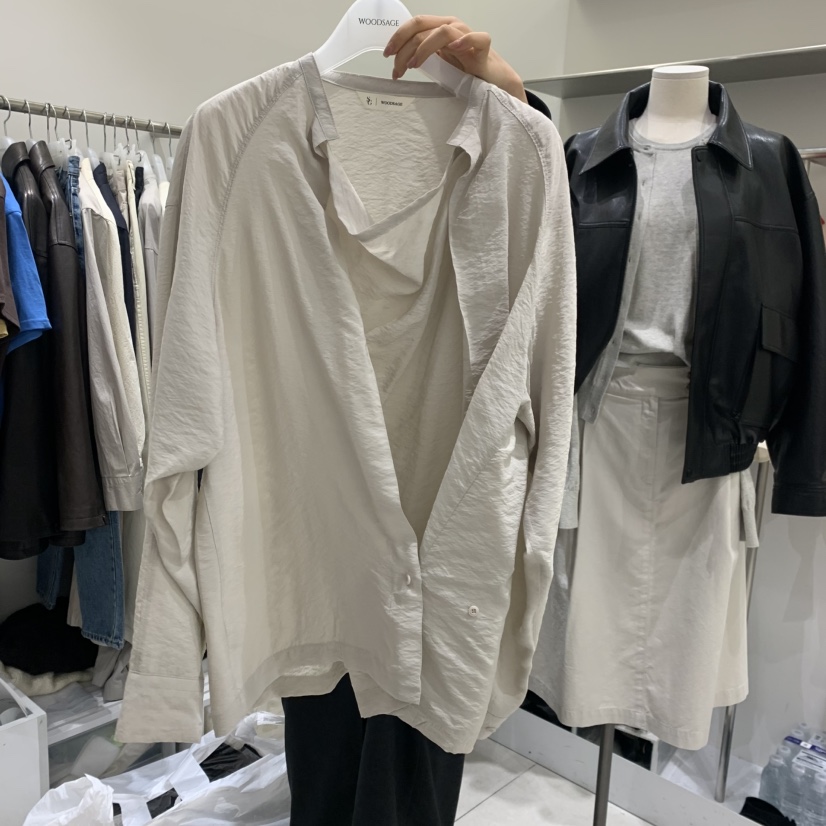 WOOD SAGE東大門直郵女裝新款推薦人氣真品時尚襯衫蕾絲衫WOOD SAGE襯衫/蕾絲衫圖色1