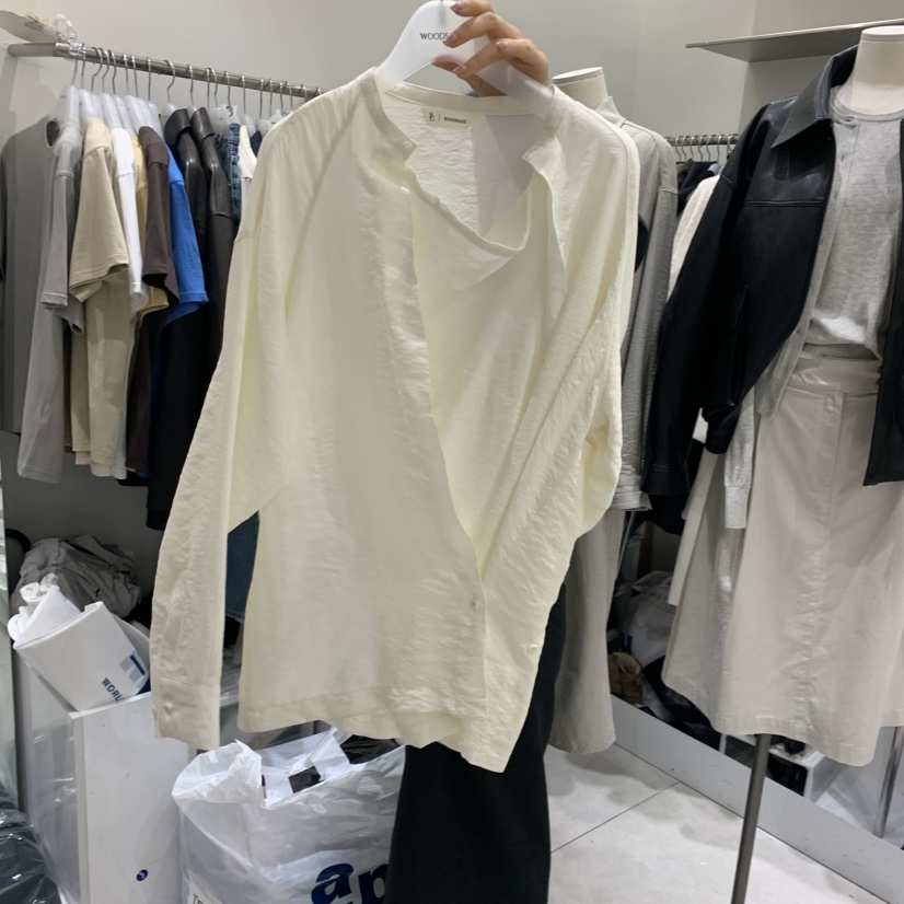 WOOD SAGE東大門直郵女裝新款推薦人氣真品時尚襯衫蕾絲衫WOOD SAGE襯衫/蕾絲衫圖色2