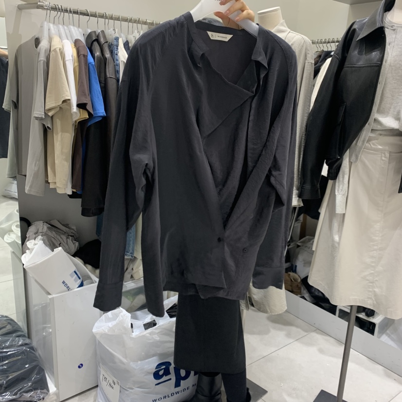 WOOD SAGE東大門直郵女裝新款推薦人氣真品時尚襯衫蕾絲衫WOOD SAGE襯衫/蕾絲衫圖色3