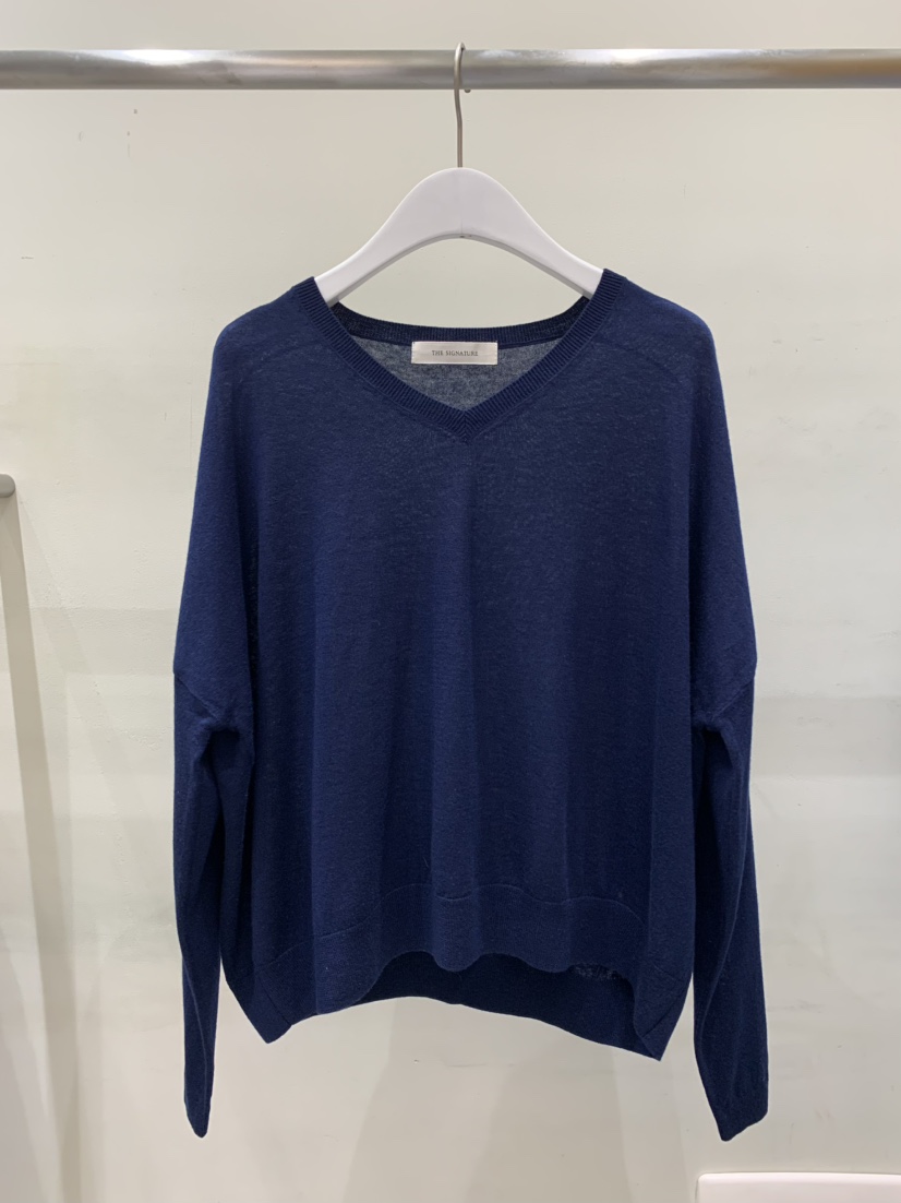 THE SIGNATURE韓國代購女裝新品時尚人氣26春夏針織衫V領THE SIGNATURE針織衫圖色2