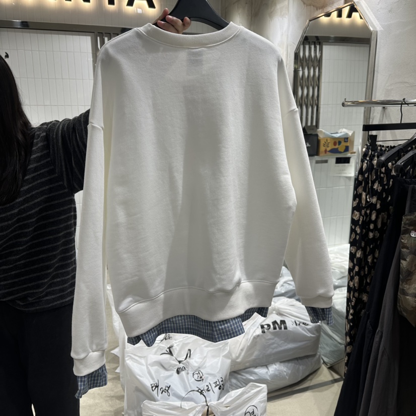 VANTA東大門代購女士新款休閑真品人氣時尚長袖T恤假兩件VANTA長袖T恤