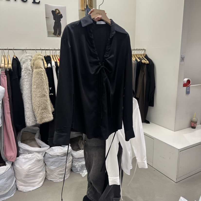 VIVEL東大門代購女士新款時尚26春夏休閑人氣熱賣襯衫蕾絲衫VIVEL襯衫/蕾絲衫圖色2