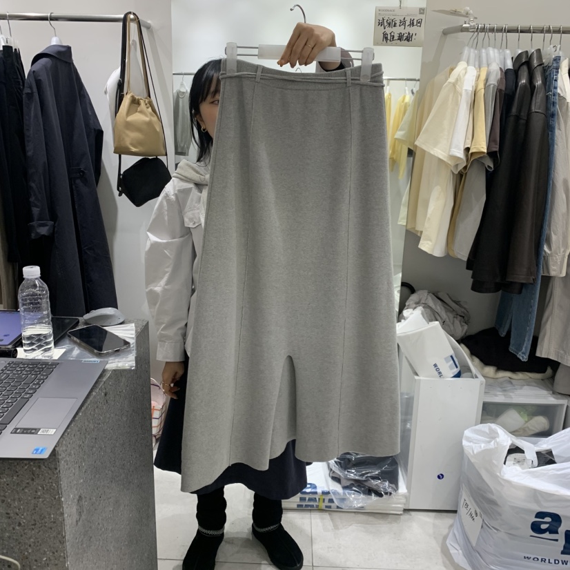 WOOD SAGE東大門直郵女裝新品26春夏職業時尚長裙含腰繩WOOD SAGE長裙