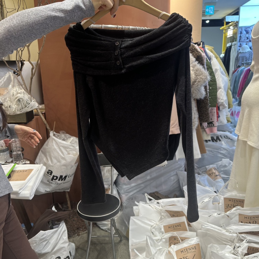 MIENNE東大門實拍女裝新款熱賣職業時尚26春夏休閑長袖T恤MIENNE長袖T恤圖色6