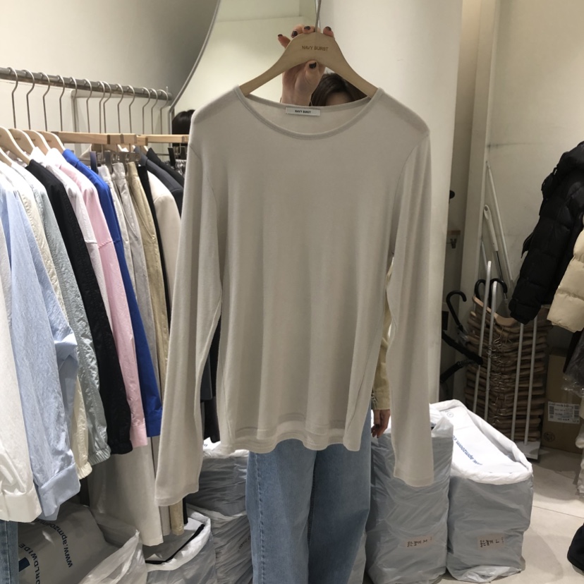 NAVYBURST東大門實拍女士新款時尚推薦26春夏職業長袖T恤NAVY BURST長袖T恤圖色2
