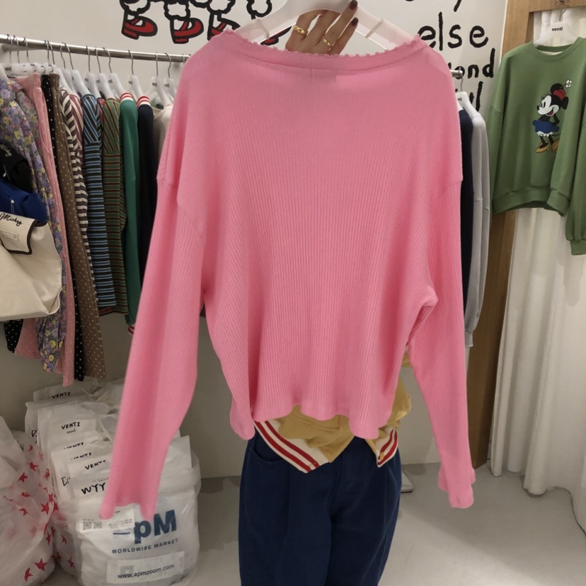 VENTI韓國直郵女士新品真品時尚熱賣休閑推薦職業長袖T恤VENTI長袖T恤