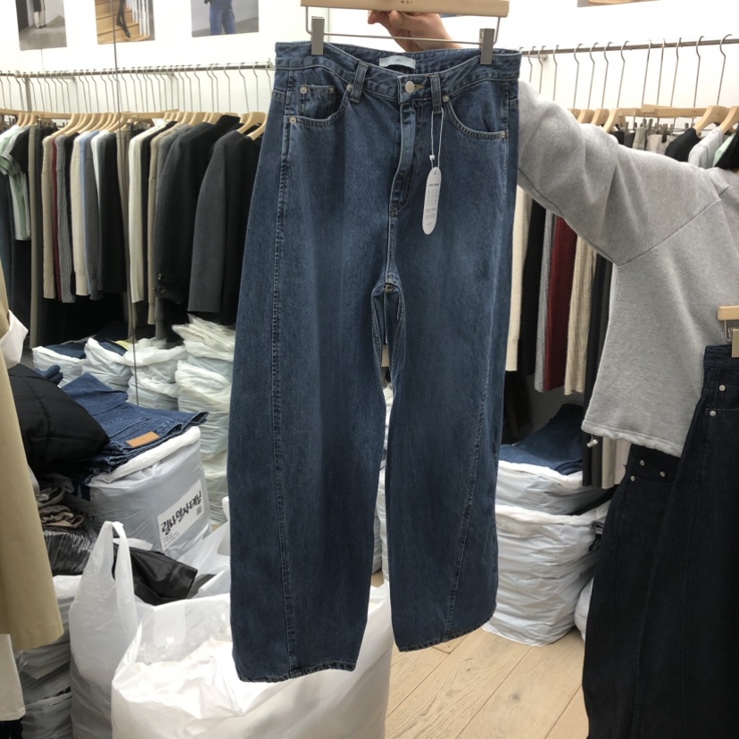 MOI-A韓國代購女裝新品26春夏人氣休閑真品熱賣推薦牛仔褲MOI-A牛仔褲圖色1