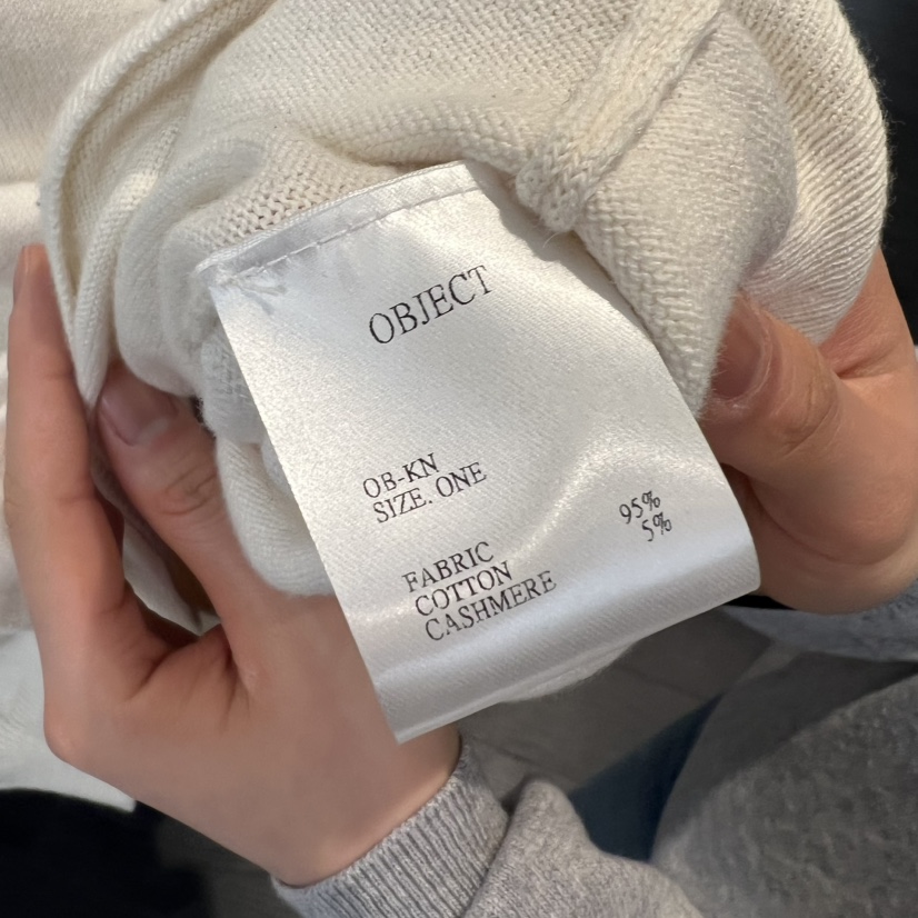 OBJECT東大門實拍女士新品時尚職業真品人氣26春夏針織衫OBJECT針織衫