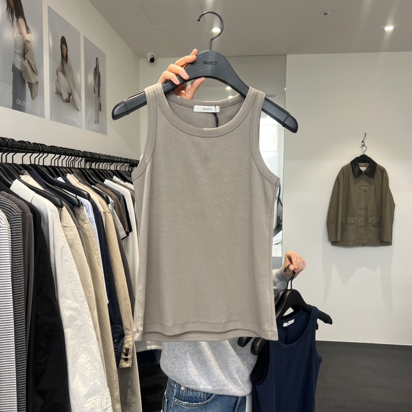OBJECT東大門實拍女士新品26春夏熱賣休閑真品職業吊帶背心OBJECT吊帶/背心圖色2