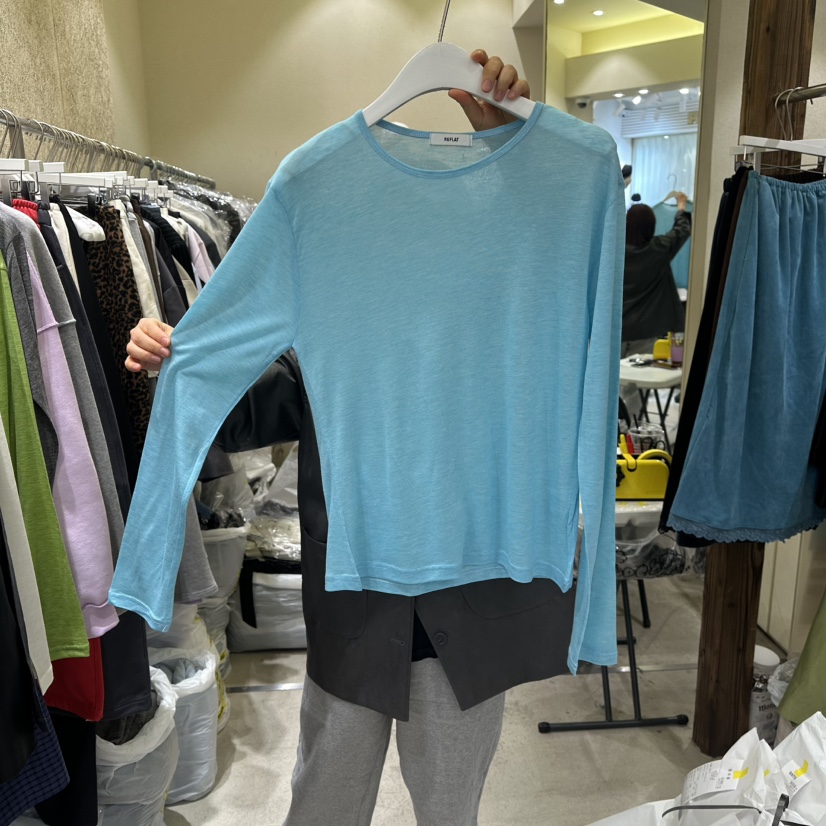 REFLAT東大門實拍女士新款休閑人氣真品推薦職業26春夏長袖T恤REFLAT長袖T恤圖色3