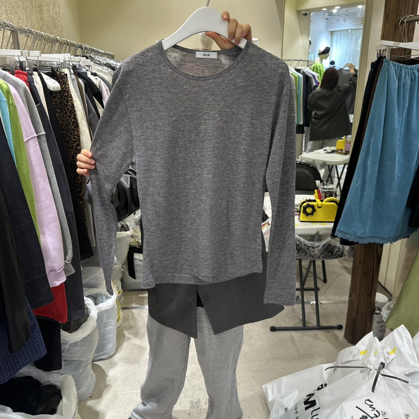 REFLAT東大門實拍女士新款休閑人氣真品推薦職業26春夏長袖T恤REFLAT長袖T恤圖色5