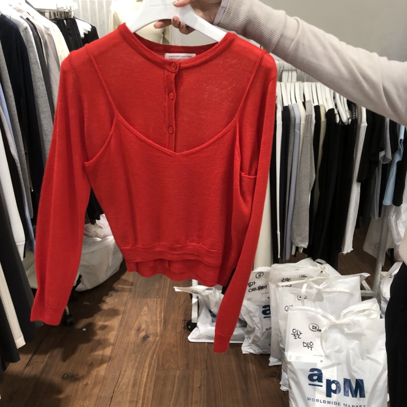 UNDERSTANDING韓國代購女士新款休閑時尚套裝套裝圓領開衫UNDERSTANDING套裝圖色2