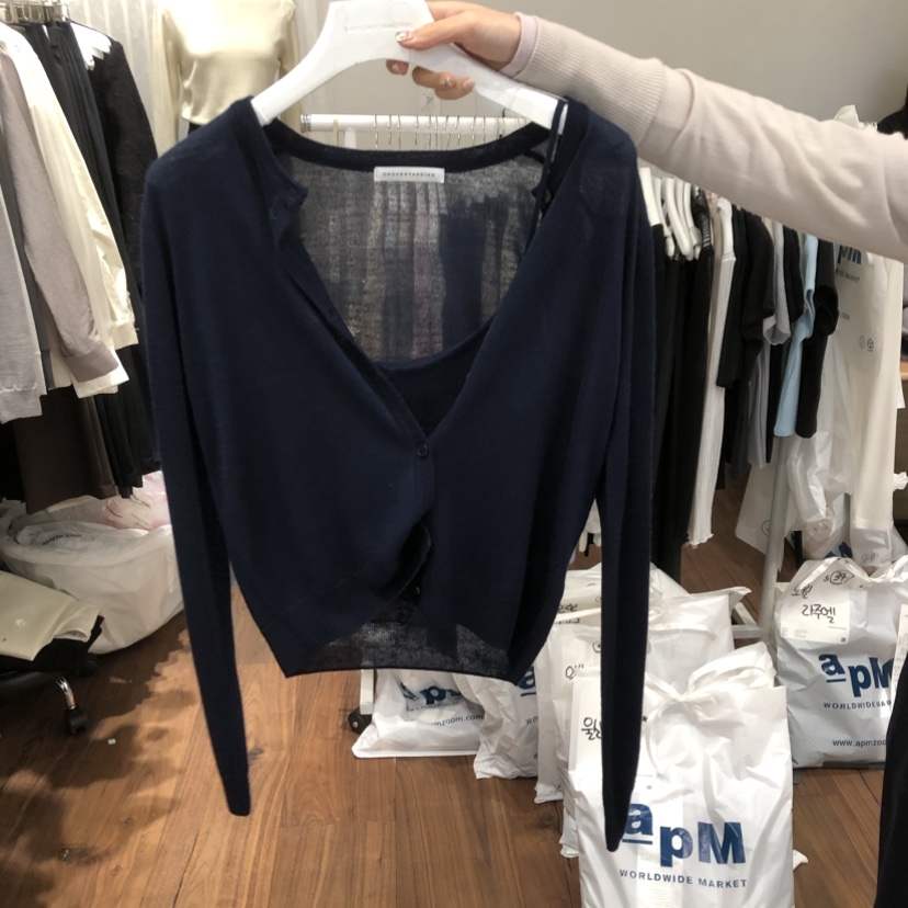 UNDERSTANDING韓國代購女士新款休閑時尚套裝套裝圓領開衫UNDERSTANDING套裝圖色3