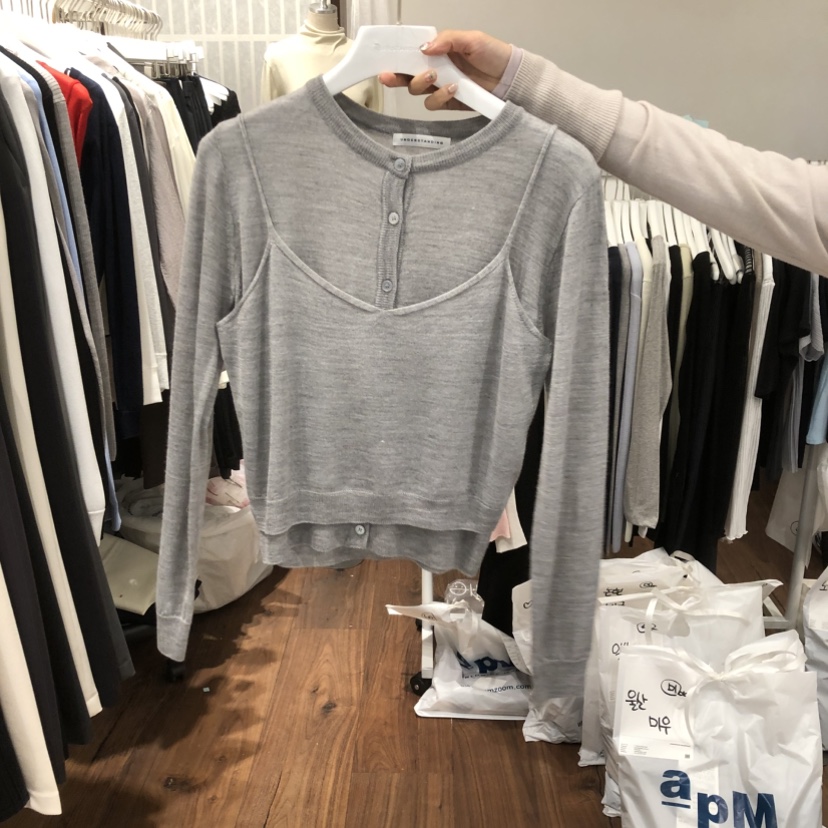 UNDERSTANDING韓國代購女士新款休閑時尚套裝套裝圓領開衫UNDERSTANDING套裝圖色4