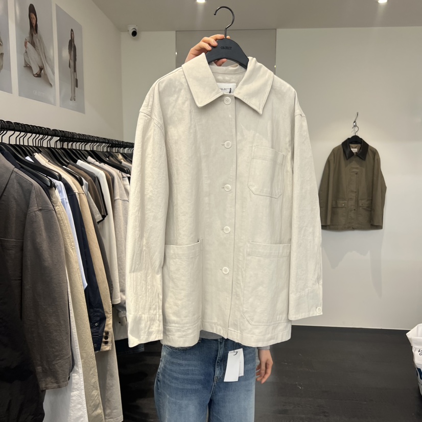 OBJECT東大門實拍女士新品時尚熱賣休閑推薦職業真品夾克OBJECT夾克圖色1