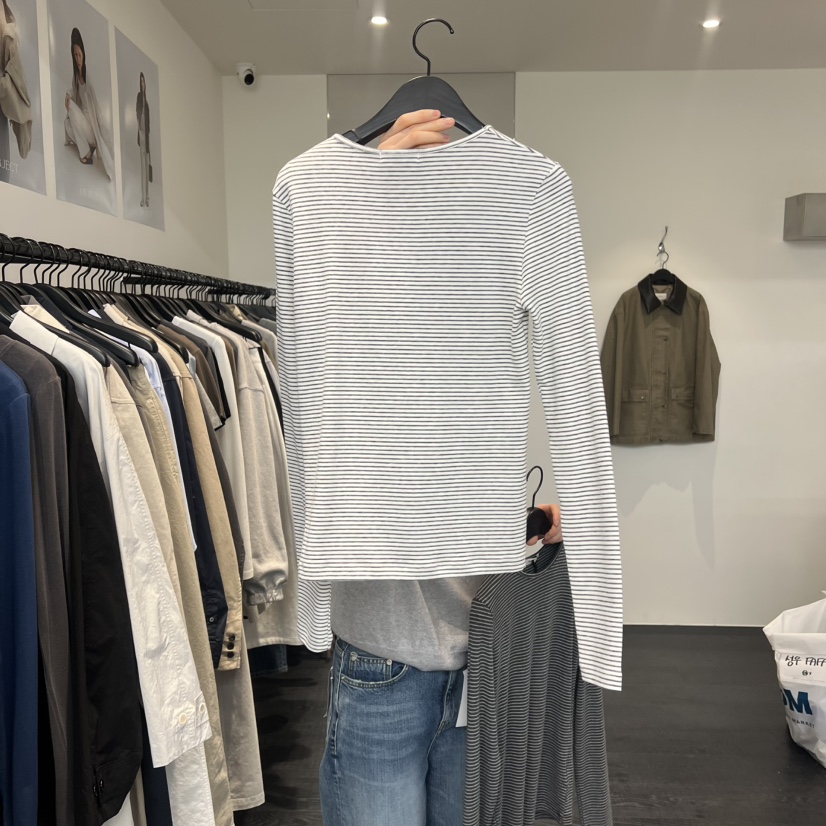 OBJECT韓國代購女士新品推薦26春夏人氣休閑熱賣時尚長袖T恤OBJECT長袖T恤