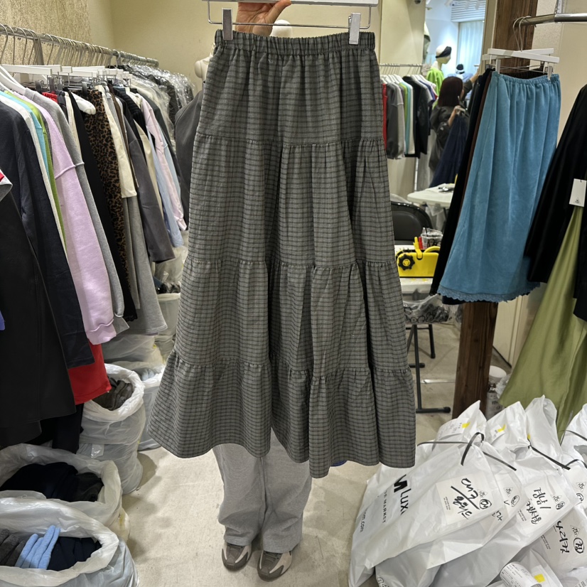 REFLAT東大門直郵女士新品熱賣推薦26春夏人氣職業長裙格子REFLAT長裙圖色2