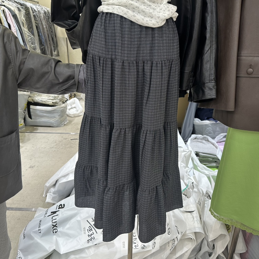 REFLAT東大門直郵女士新品熱賣推薦26春夏人氣職業長裙格子REFLAT長裙圖色3