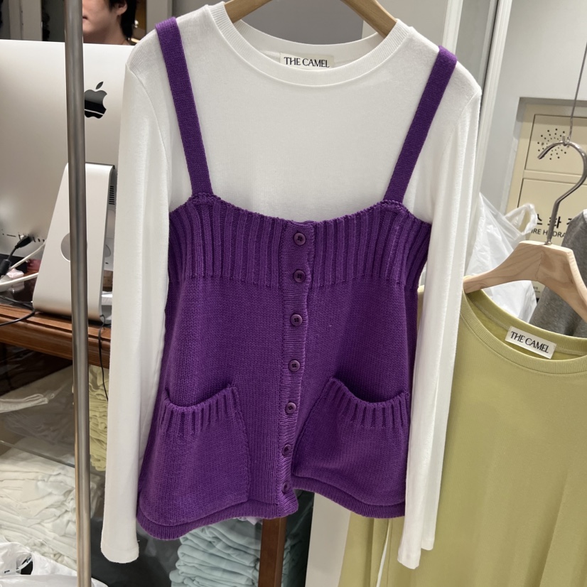 THE CAMEL韓國直郵女裝新款26春夏吊帶背心不含內搭the came_l 家吊帶/背心圖色4