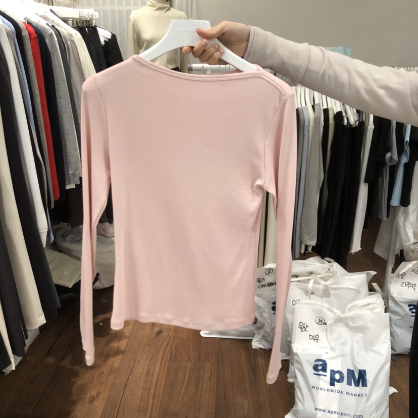 UNDERSTANDING東大門代購女裝新品職業時尚人氣26春夏長袖T恤UNDERSTANDING長袖T恤圖色2