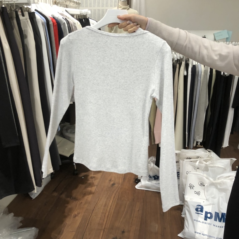 UNDERSTANDING東大門代購女裝新品職業時尚人氣26春夏長袖T恤UNDERSTANDING長袖T恤圖色3