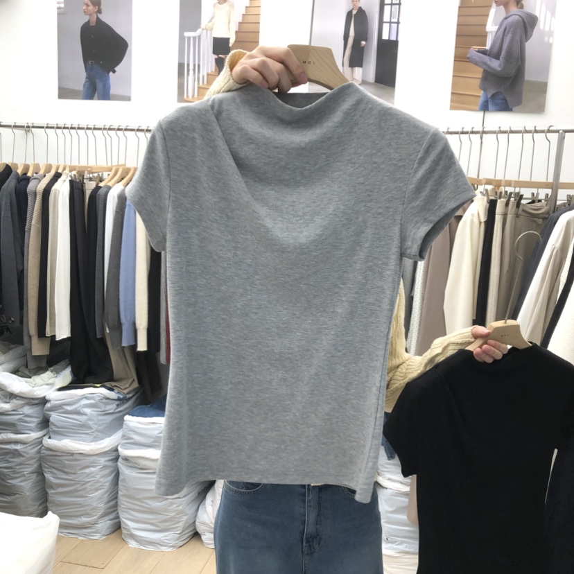 MOI-A東大門代購女士新品職業休閑26春夏推薦時尚人氣T恤MOI-AT恤圖色2