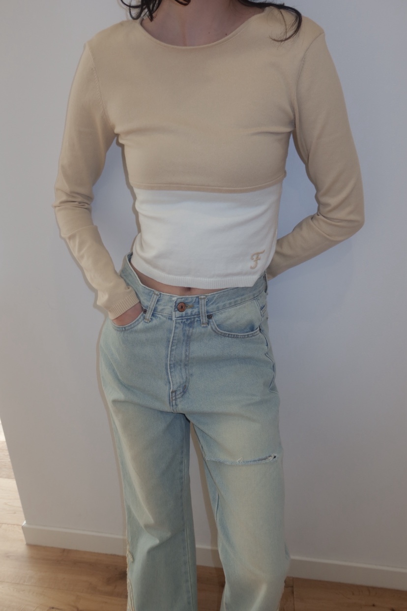 FIFO/UNANSWERED-MYSTERY韓國代購女士新品休閑人氣針織衫FIFO/UNANSWERED-MYSTERY針織衫