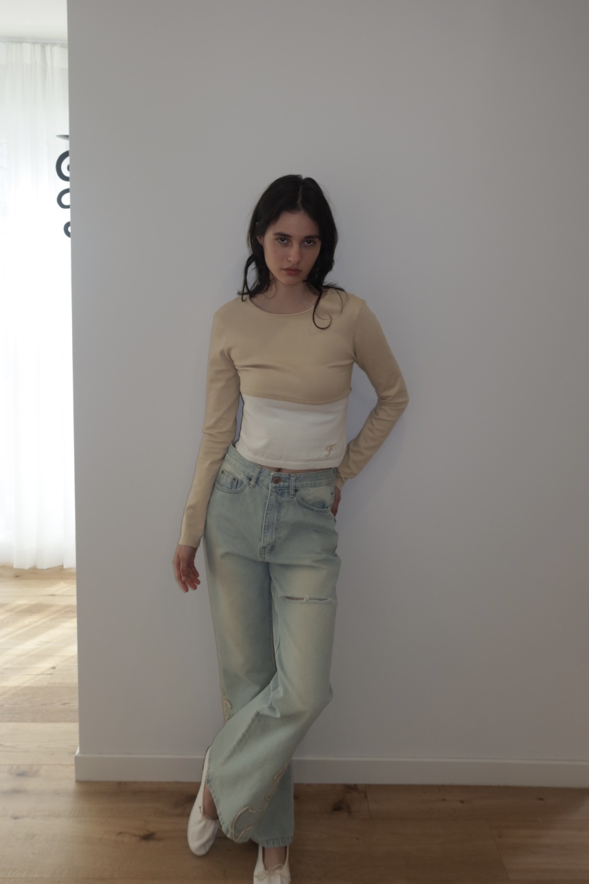 FIFO/UNANSWERED-MYSTERY韓國代購女士新品休閑人氣針織衫FIFO/UNANSWERED-MYSTERY針織衫