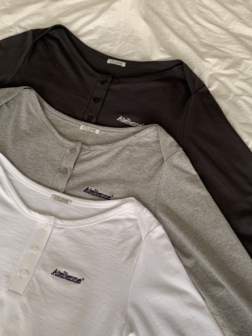 FORMSTUDIO韓國直郵女裝新品職業熱賣時尚人氣長袖T恤船領FORMSTUDIO長袖T恤