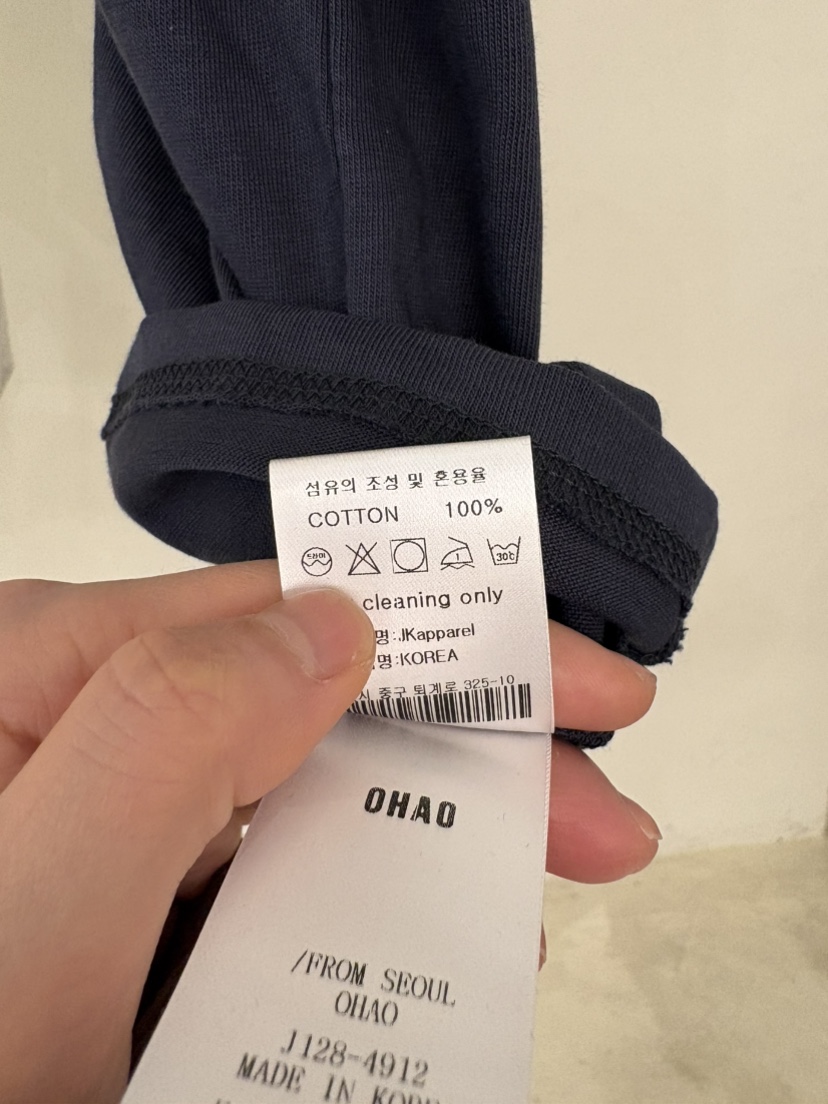 OHAO東大門代購女裝新款真品推薦時尚26春夏人氣熱賣休閑T恤OHAO/HA MONGT恤