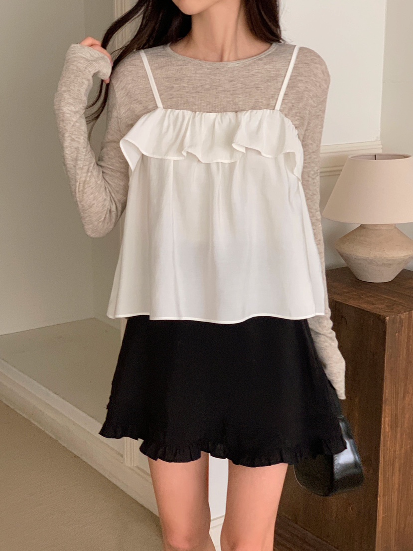 FORMSTUDIO東大門直郵女裝新款真品休閑26春夏吊帶背心荷葉邊FORMSTUDIO吊帶/背心