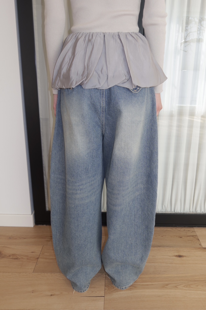 FIFO/UNANSWERED-MYSTERY東大門代購女裝新款休閑牛仔褲FIFO/UNANSWERED-MYSTERY牛仔褲