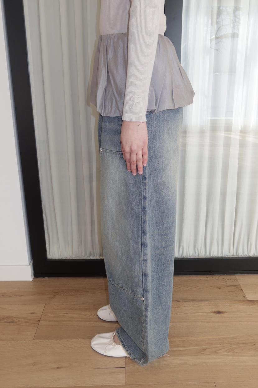 FIFO/UNANSWERED-MYSTERY東大門代購女裝新款休閑牛仔褲FIFO/UNANSWERED-MYSTERY牛仔褲