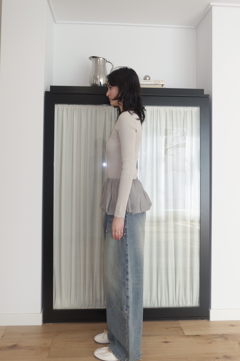 FIFO/UNANSWERED-MYSTERY東大門代購女裝新款休閑牛仔褲FIFO/UNANSWERED-MYSTERY牛仔褲