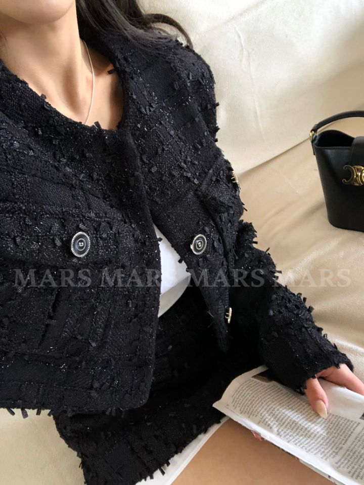 mars東大門實拍女士新款推薦熱賣26春夏人氣真品夾克粗花呢mars夾克