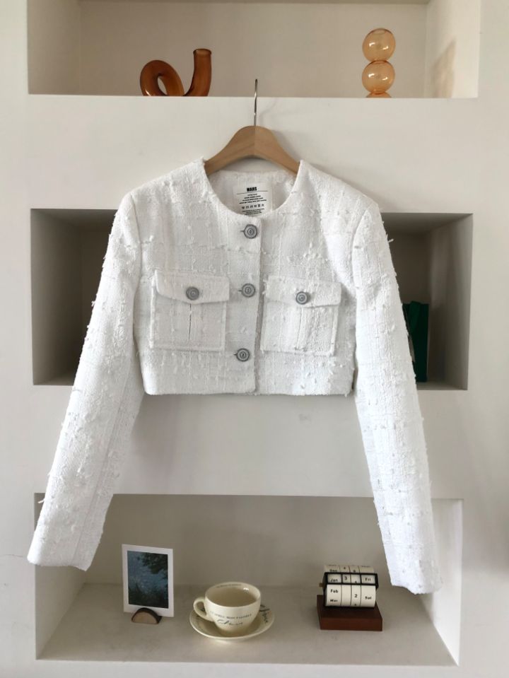 mars東大門實拍女士新款推薦熱賣26春夏人氣真品夾克粗花呢mars夾克圖色2