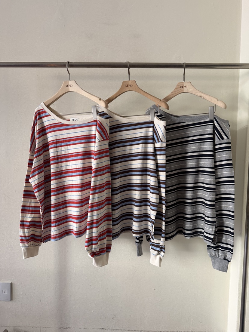 MENG東大門代購女裝新款推薦休閑人氣熱賣職業26春夏長袖T恤MENG長袖T恤