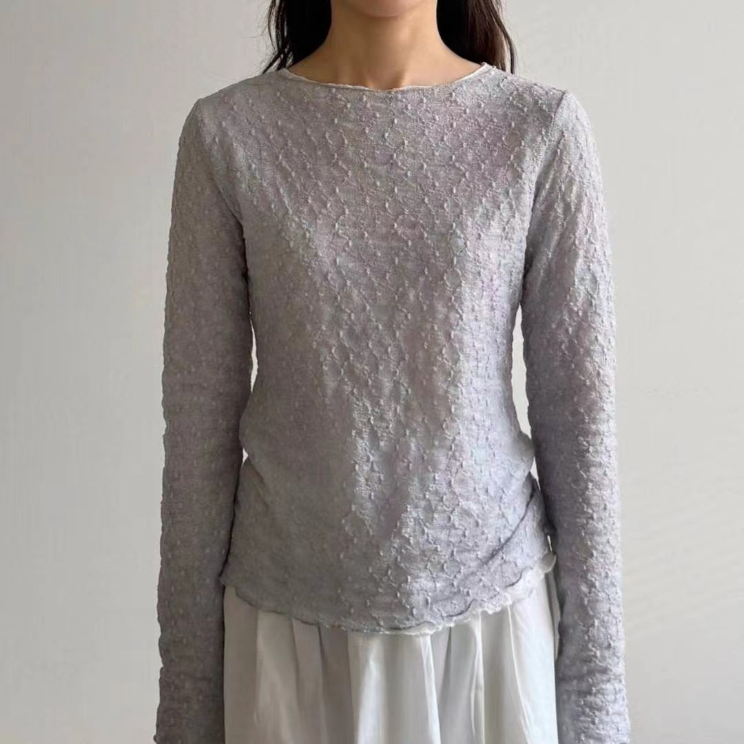 ABLE CO韓國代購女裝新款推薦人氣熱賣時尚長袖T恤不含內搭ABLE CO長袖T恤